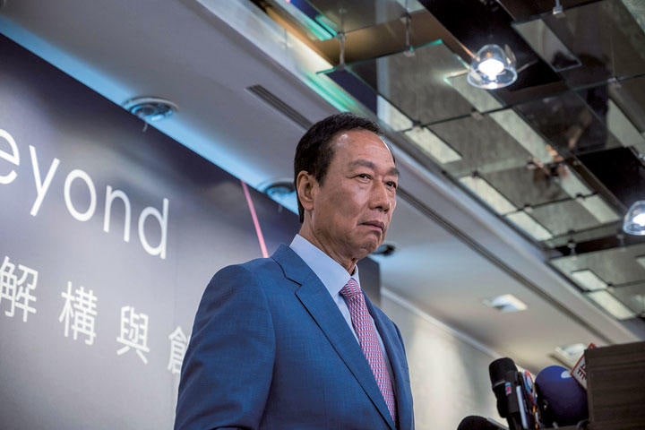 郭は企業経営の手法から女性蔑視発言までトランプとの共通点が多い　BILLY H.C. KWOK-BLOOMBERG/GETTY IMAGES