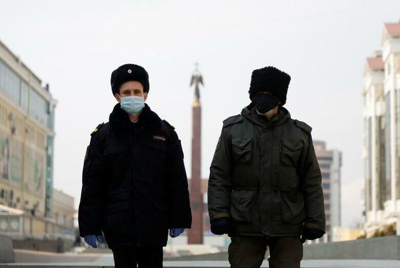 ロシア政府が新型コロナウイルスの感染拡大を受け国家非常事態宣言を検討していることが1日、複数の関係筋の話で明らかになった。スタヴロポリで撮影（2020年　ロイター/EDUARD KORNIYENKO）