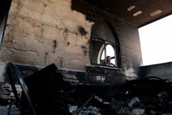 ヨルダン川西岸でイスラエル人入植者がモスク放火、襲撃相次ぐ