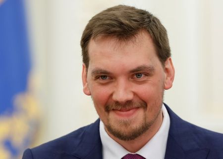 　１月１７日、ウクライナのホンチャルク首相は、自身のものとされるゼレンスキー大統領を批判している音声の記録が出回ったことを受け、辞表を提出した。写真はウクライナのキエフで２０１９年９月撮影（２０２０年　ロイター/Valentyn Ogirenko）