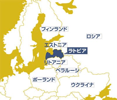 ラトビア地図