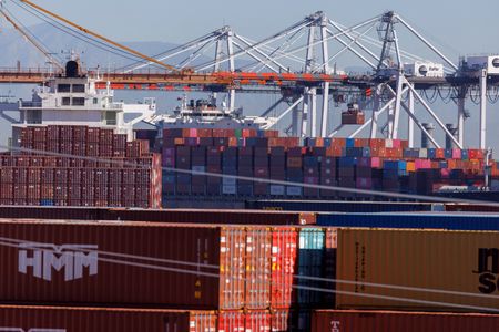米労働省が１６日に発表した６月の輸入物価指数は前月比横ばいとなった。２０２１年１１月撮影（２０２４年　ロイター/Mike Blake）