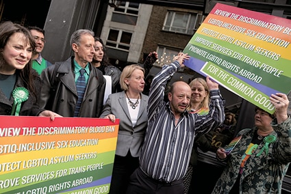 LGBTの権利擁護のためのマニフェストを出した緑の党　CHIP SOMODEVILLA/GETTY IMAGES